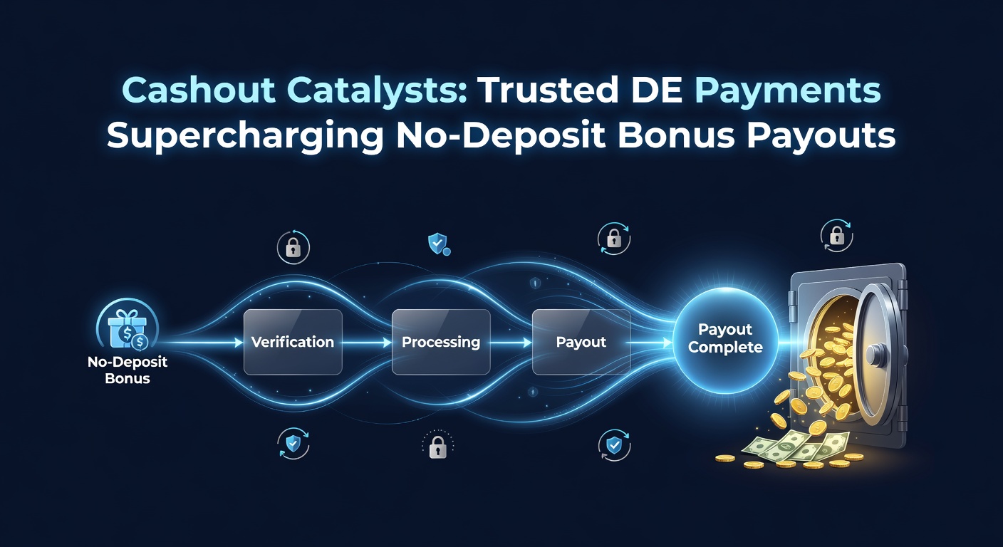 Grafik zeigt schnelle Auszahlungen mit DE-Zahlungsmethoden bei No-Deposit-Boni in Online-Casinos