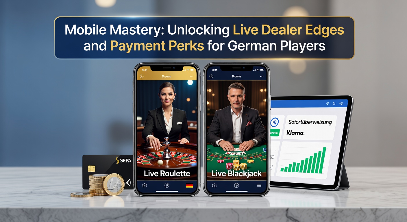 Grafik mit mobilen Zahlungsoptionen wie Sofortüberweisung, PayPal und Klarna auf einem Casino-App-Hintergrund für deutsche Nutzer