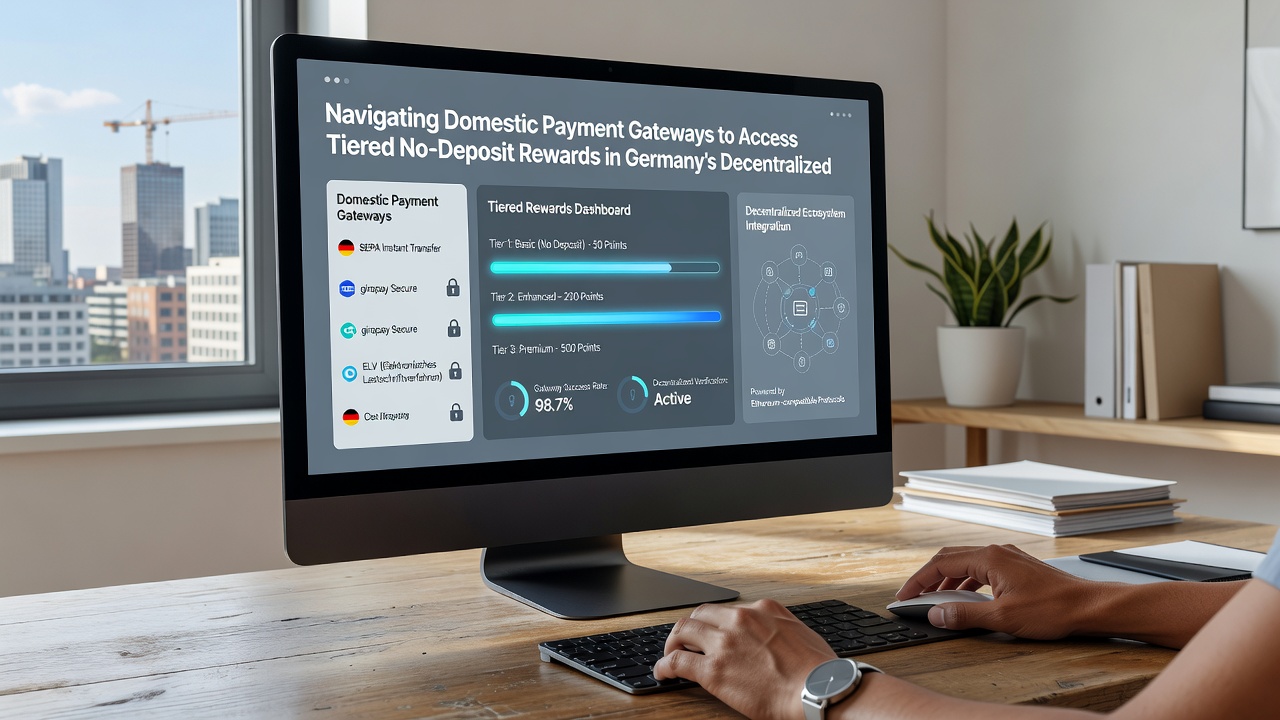 Beispielhafte Darstellung von gestaffelten No-Deposit-Boni und lokalen Zahlungswegen